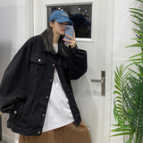 2025秋季港风情侣学生印花牛仔夹克外套男JK551-P6588，男装夹克，星座912-1（原星座914-5）