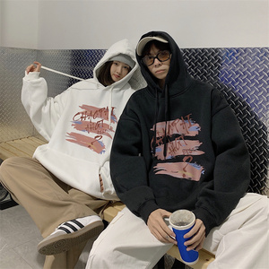 春秋季新款男女学生港风印花卫衣男VE001-P4058图片