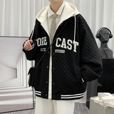 2025秋季港风大码高品质刺绣假两件棒球服外套JK272-P105138，女装短外套，星座912-1（原星座914-5）