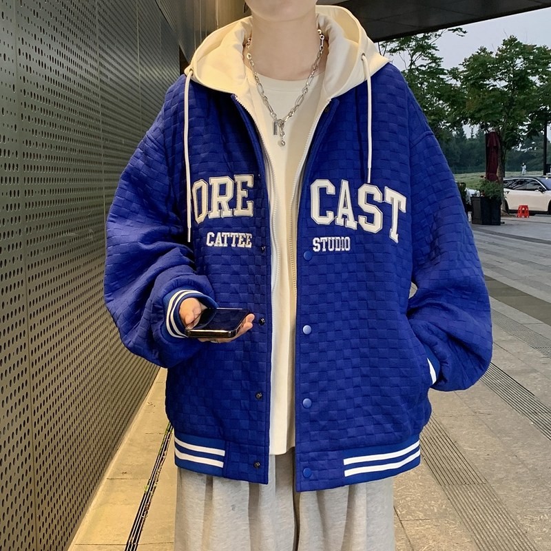 2025秋季新款大码高品质刺绣假两件棒球服外套JK272-P105138,女装短外套,星座912-1（原星座914-5）