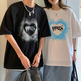 2025夏季新款港风小众设计情侣短袖男TX012-P2538，男装T恤，星座912-1（原星座914-5）