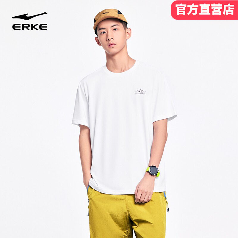 鸿星尔克短袖男款2026夏季新款青少年学生优可丝抗菌运动休闲t恤