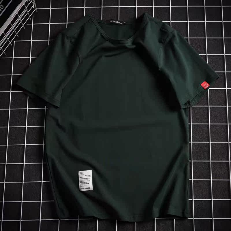 夏季純色短袖T恤韓版加肥大碼體恤半袖男士百搭胖子衣服潮流男裝在類目 男裝, T恤中 - 來自Buy2taobao.com提供專業的淘寶代購服務