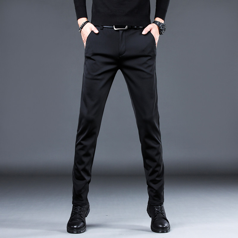 香港品牌西裤男修身小脚2024春秋高端商务四面弹力百搭休闲 裤秋