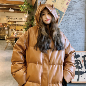 高级感超好看黑色短款云朵泡芙羽绒服女冬2024年新款面包服厚外套图片