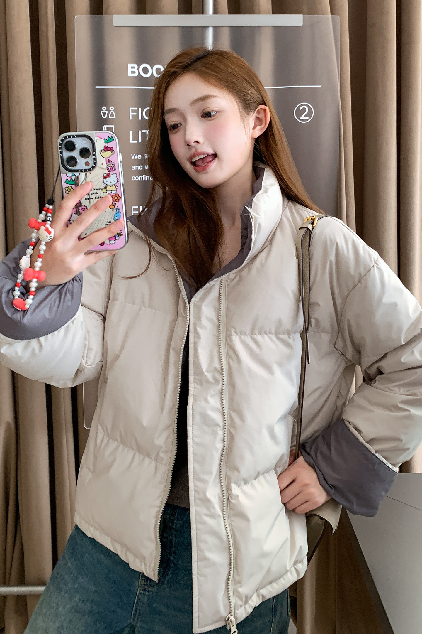 ！现货！2025新款撞色羽绒服213A-2528P180K288,女装羽绒服,浙宝213A
