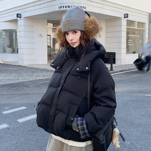新现货！格子撞色羽绒服213A-2535-P270K368图片