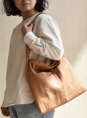 日本代购直邮 genten 单肩包腋下包 山羊皮 43665