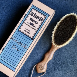 日本购正品 shoji works 日本制手工衣服大衣刷子衣物刷
