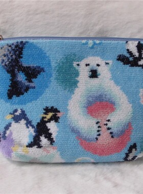 日本Feiler北海道抽选限定旭山动物园北极熊化妆包收纳包包挂现货