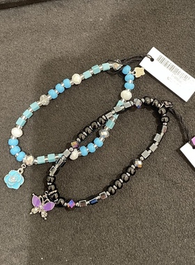 annasui手串手链蝴蝶花朵