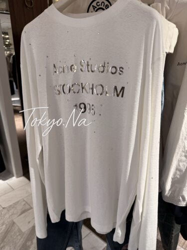 日本购直邮 ance 新款长袖T恤 1996 镜面水钻