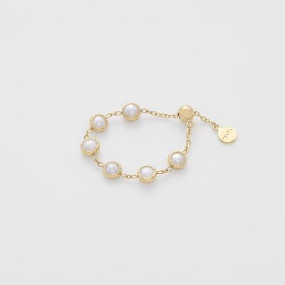 日本代购直邮 agete/阿卡朵日系小众品牌饰品 戒指 珍珠 K10