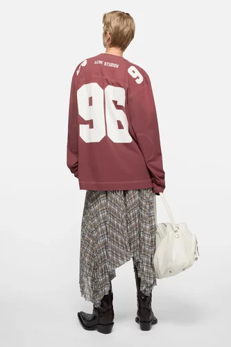 日本购 acne studio长袖圆领T恤26/4 不退换 宽松字母