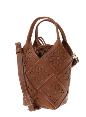 日本代购直邮 genten 窗花镂空系列 手提包 牛皮 mini