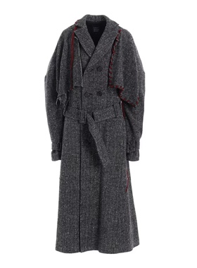 日本购直邮 limi feu毛呢大衣 长款 25/11 LL-C02-108-1-02