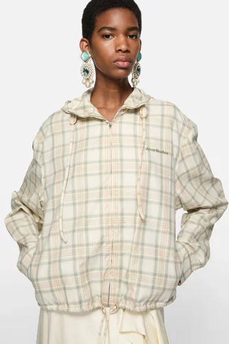 日本购直邮 acne studio格纹连帽外套26/3 不退换