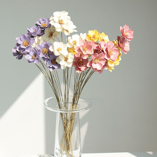 高级感轻奢手工果壳干花仿真花永生花风铃紫罗兰软装饰桌面花摆设