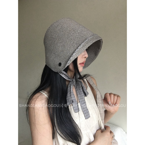 【定制草编飘带遮阳帽】新款仕女帽百搭透气防晒女款夏季渔夫帽