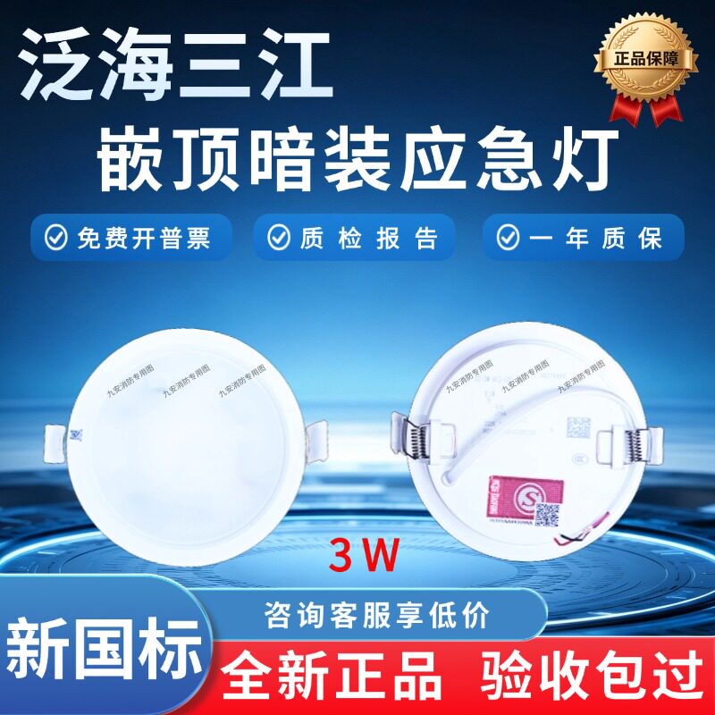 泛海三江吸顶暗装应急灯C03-Q31图片