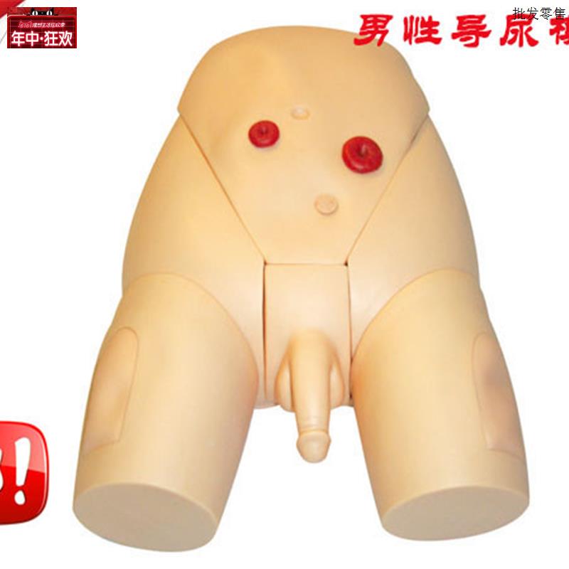 男性整体导尿模型男性导尿教学L模型导尿插管护理模型