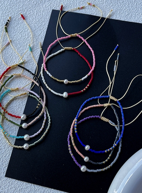 礼物闺蜜同款极细单颗小手链轻奢