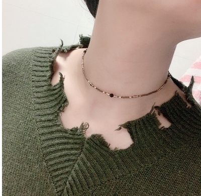 我的姐姐张子枫同款项链锁骨链项圈波西米亚民族风miyuki米珠饰品