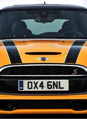 2014 新一代mini拉花贴纸 mini cooper 个性车贴 引擎盖机盖贴