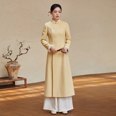 森莲2025年新款中长款旗袍连衣裙