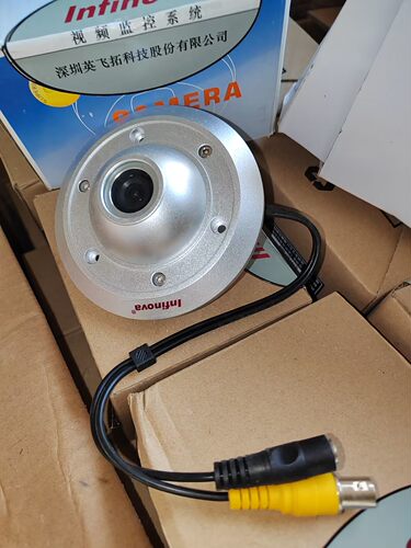 英飞拓模拟摄像头V1463L-1 飞碟式电梯专用半球监控摄像机全新