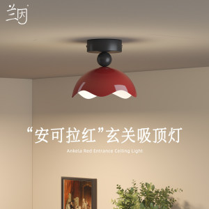 兰因番茄蛋花玄关吸顶灯现代简约阳台走廊过道气氛灯高级感护眼灯