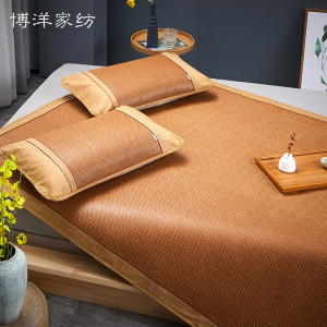博洋家纺凉席子单双人纯天然藤席1.8米可折叠床笠1.35m宿舍空调席