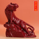 天然朱砂紫金砂招财老虎摆件大号虎虎生威客厅摆件装 饰品摆设送礼