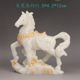 夜光石马上有钱摆件合金镶嵌立体卧室玄关装 饰品办公室摆件送礼批