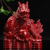 朱砂十二生肖摆件龙紫砂桌面风水青龙客厅装 饰工艺品客厅小摆件