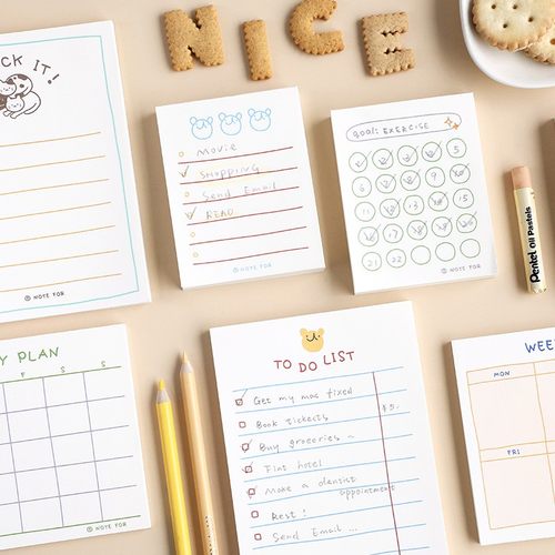 打卡计划桌面可撕无粘性便签本