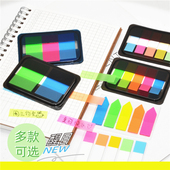 韩国文具可爱创意荧光便利贴分类索引贴透明指示贴便签纸N次贴