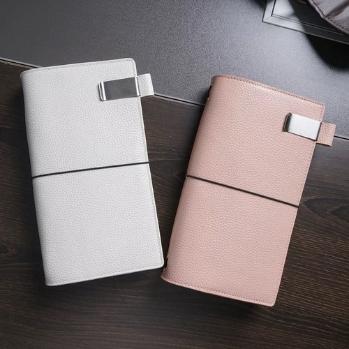 手工头层牛皮本荔枝纹tn手帐套餐