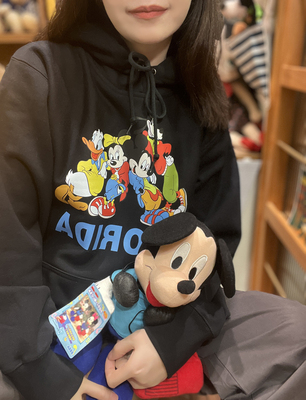 厚宽松棉美式复古印花卫衣包邮