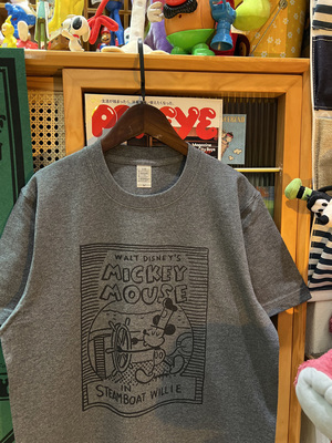 厚包邮棉男女美式复古短袖印花