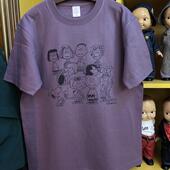 复古 vintage 花生漫画全员 美式 纯棉265克重磅圆领情侣T恤短袖