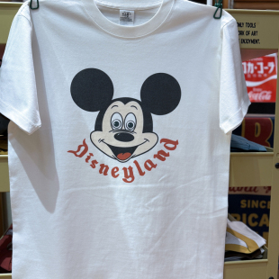 短袖 美式 小领口宽松休闲纯棉男女款 可爱趣味米老鼠 复古vintage