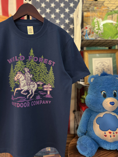 阿默的商店 美式复古西部风vintage 纯棉300克重磅男女款情侣T