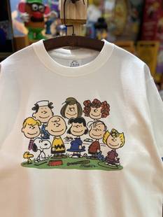 短袖 美式 小领口宽松休闲纯棉男女款 趣味布朗系列 复古vintage