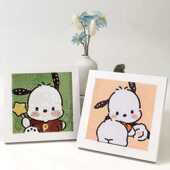 ins帕哈狗钻石画diy手工粘贴卡通可爱儿童益智生日礼物摆件装 饰画