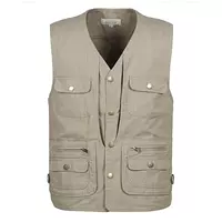 Mùa xuân và mùa thu cổ áo vest nam trung niên áo khoác vest nam vest vest vai trung niên mỏng không tay cha - Dệt kim Vest áo khoác len dáng dài hàn quốc