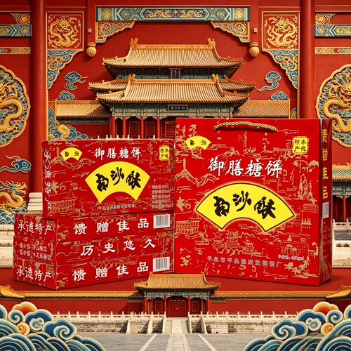 承德特产南沙酥平泉御膳糖饼450g4盒大兜婚礼回礼特色宫廷糕点