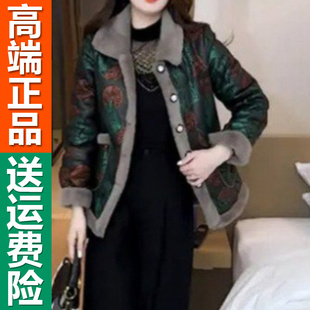 正品时尚加绒加厚气质毛呢大衣冬季新款显瘦保暖短款外套女士
