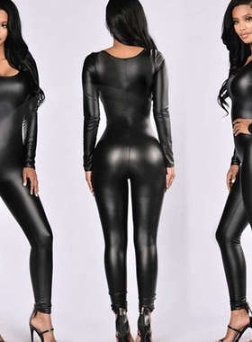 Patent leather corset costume costume