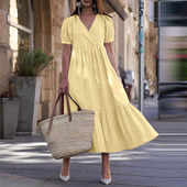 Party Line Women Loose Simple Dresses Vintage Dresses女裙